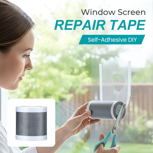 🔥 Selbstklebendes DIY-Reparaturband für Fliegengitter – Schnelle Lösung für Löcher und Risse, einfache Reparatur ohne Werkzeug ✨🛠️