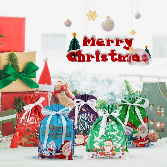 🎁 Christmas-Special: 50% RABATT 🎄 Weihnachts-Geschenktaschen mit Zugband