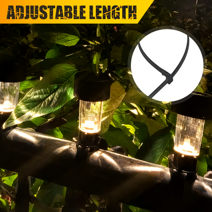 🔆 Wasserdichte Solar-Lichterkette für Weihnachten im Freien 🌟🎄 Perfekt für festliche Gartenbeleuchtung!