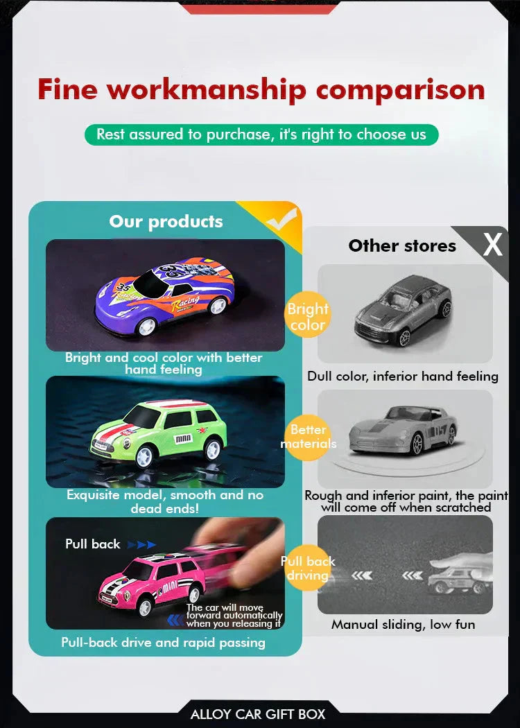🔥Solange der Vorrat reicht 40 % Rabatt!🎉Legierung Auto Bounce Power Modell Spielzeug