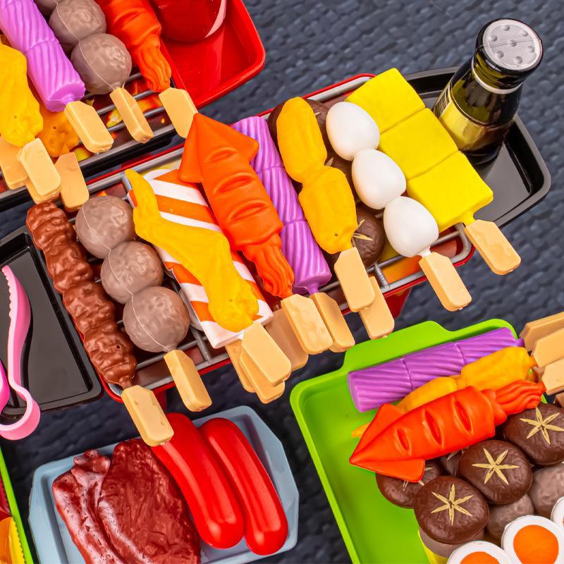 ✨ Perfektes Weihnachtsgeschenk: Realistisches Kinder-BBQ-Grill-Set mit Spiel-Essen 🎄