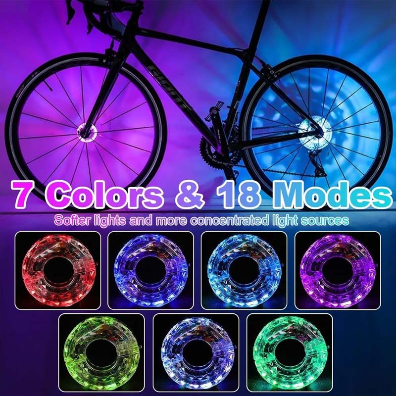 🔥Kaufen Sie 3 und erhalten Sie 2 gratis✨ LED-Fahrradnabenleuchte für Nachtfahrten