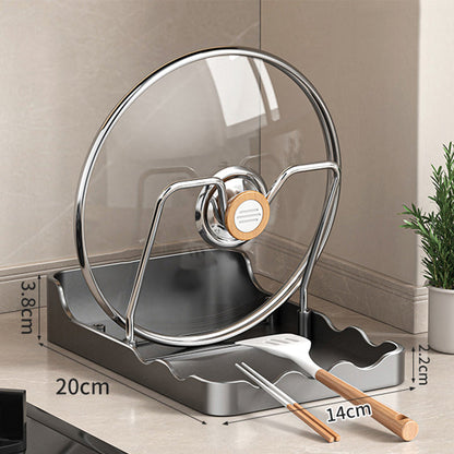 🔥Solange der Vorrat reicht 50 % Rabatt!🎉Multifunktionaler Topfdeckel- und Schneidebrett-Halter