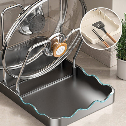 🔥Solange der Vorrat reicht 50 % Rabatt!🎉Multifunktionaler Topfdeckel- und Schneidebrett-Halter