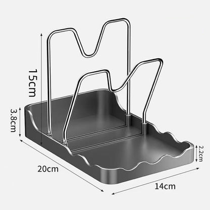 🔥Solange der Vorrat reicht 50 % Rabatt!🎉Multifunktionaler Topfdeckel- und Schneidebrett-Halter