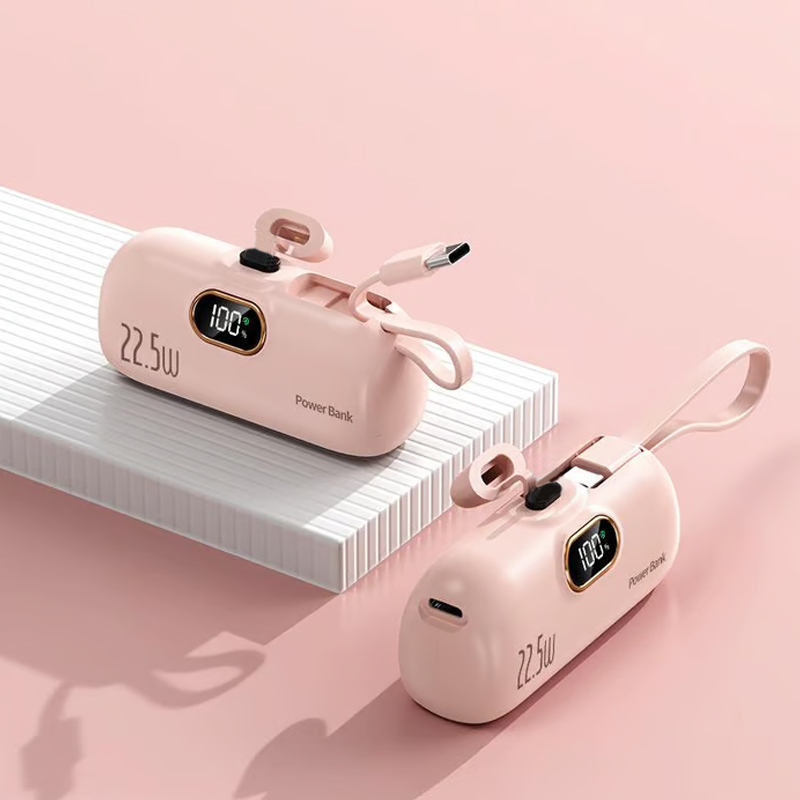 🔥Mini-tragbares Ladegerät Power Bank mit 5000 mAh für Mobiltelefone