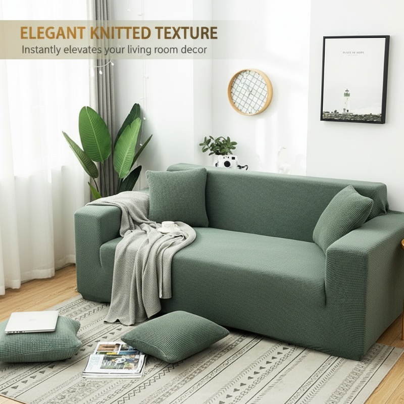 💯Jacquard-gestrickter Stretch-Sofabezug
