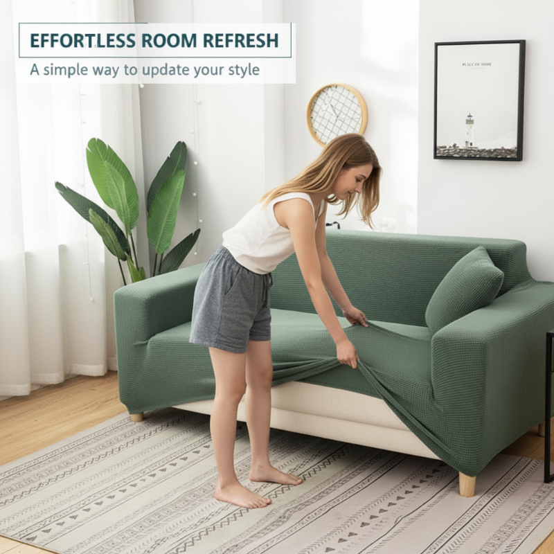 💯Jacquard-gestrickter Stretch-Sofabezug