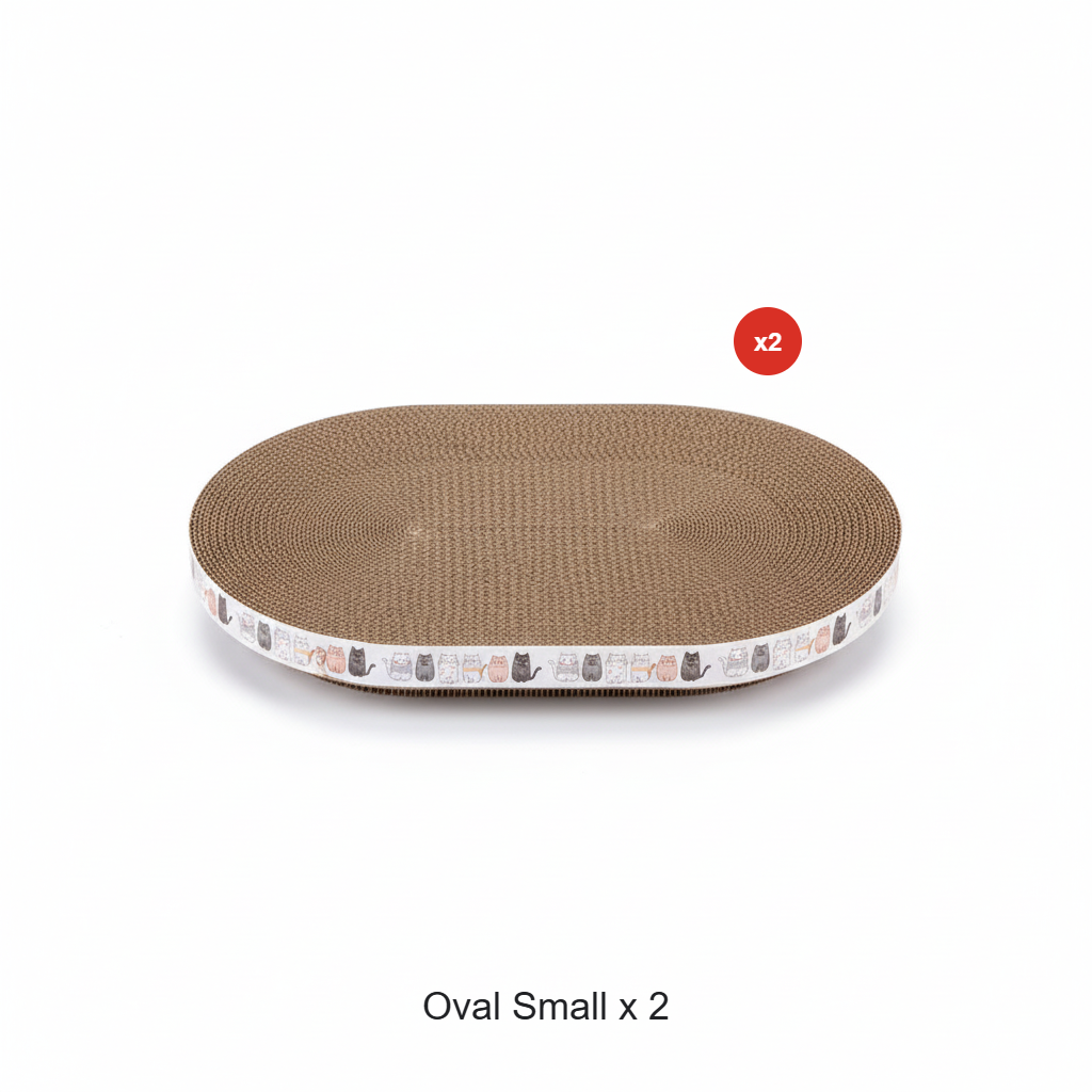 Multi-Functional Bowl-Shaped Corrugated Cat Scratcher