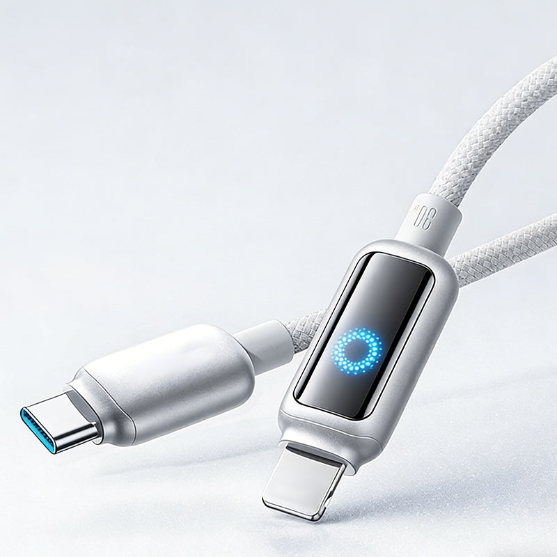 Lot promotionnel : Câble de charge rapide à coupure intelligente + Crochet organiseur de câbles
