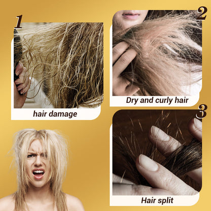 🌟Verzichte auf Shampoos! Dieses Premium-Haaröl ist Haarmaske, Serum und Haarwuchsserum in einem. 💦72 Stunden lang anhaltender Glanz