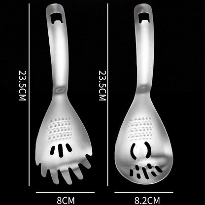 🥄 50% RABATT! 🍳 Multifunktionaler Edelstahl-Küchenlöffel – Vielseitig, robust & leicht zu reinigen – Ideal für Kochen, Servieren & Abtropfen ✨