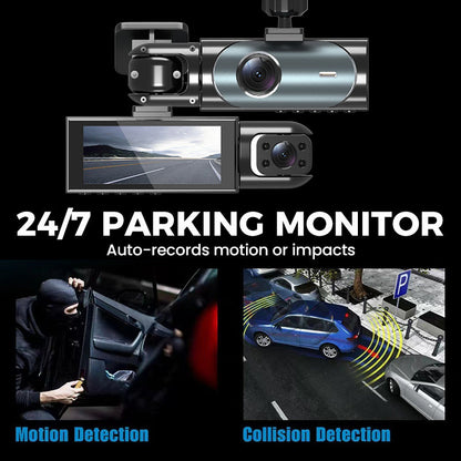 🔥 🔥 3-Kanal-1080P-Dashcam