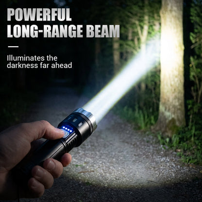 🔦Multifunktionale Zoom-LED-Taschenlampe mit Leistungsanzeige🌟