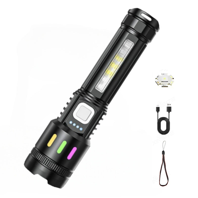🔦Multifunktionale Zoom-LED-Taschenlampe mit Leistungsanzeige🌟