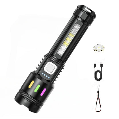 🔦Multifunktionale Zoom-LED-Taschenlampe mit Leistungsanzeige🌟