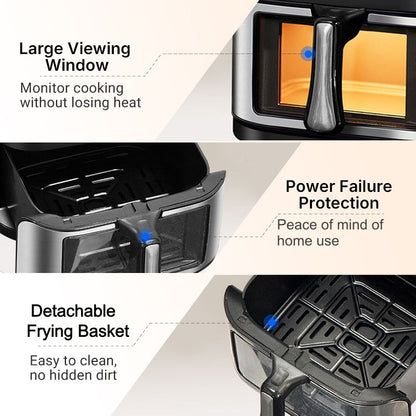 🔥🔥Digitale Heißluftfritteuse mit Sichtfenster