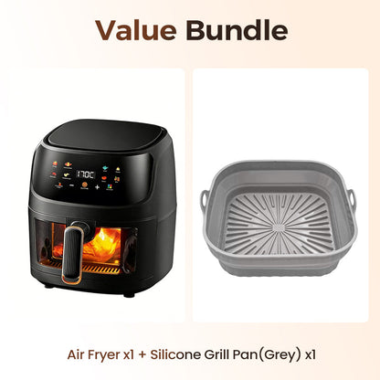 🔥🔥Digitale Heißluftfritteuse mit Sichtfenster