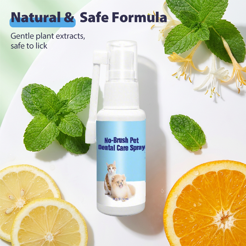 Zahnpflegespray für Haustiere ohne Bürste