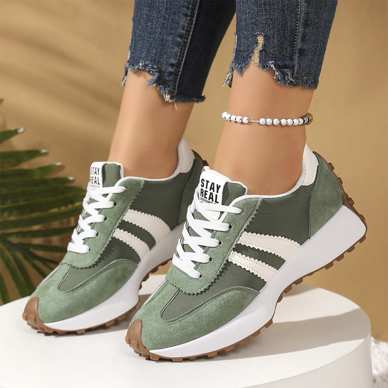 Damen-Freizeitschuhe – Klobige Sneaker mit 4 cm Platform, Rutschfest & Retro-Design in 6 Farben 🥿🌈