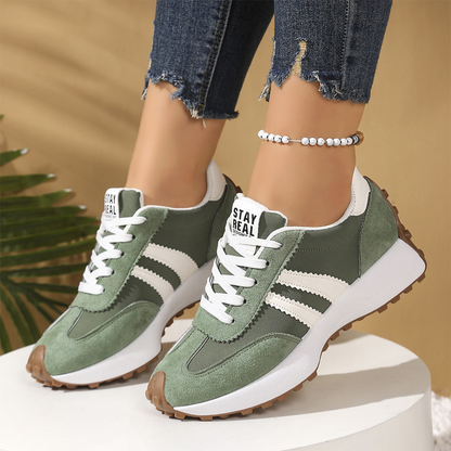 Damen-Freizeitschuhe – Klobige Sneaker mit 4 cm Platform, Rutschfest & Retro-Design in 6 Farben 🥿🌈