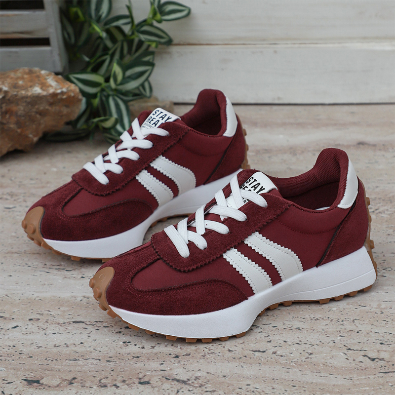 Damen-Freizeitschuhe – Klobige Sneaker mit 4 cm Platform, Rutschfest & Retro-Design in 6 Farben 🥿🌈