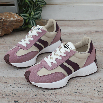 Damen-Freizeitschuhe – Klobige Sneaker mit 4 cm Platform, Rutschfest & Retro-Design in 6 Farben 🥿🌈