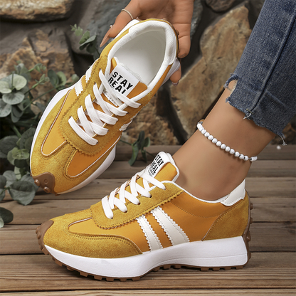 Damen-Freizeitschuhe – Klobige Sneaker mit 4 cm Platform, Rutschfest & Retro-Design in 6 Farben 🥿🌈