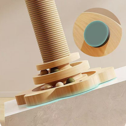 🐱 50% RABATT! 🧸 Multifunktionaler Kratzbaum für Katzen mit Spielzeug – Stabil, platzsparend & perfekt für Kratzen, Spielen und Relaxen 🐾