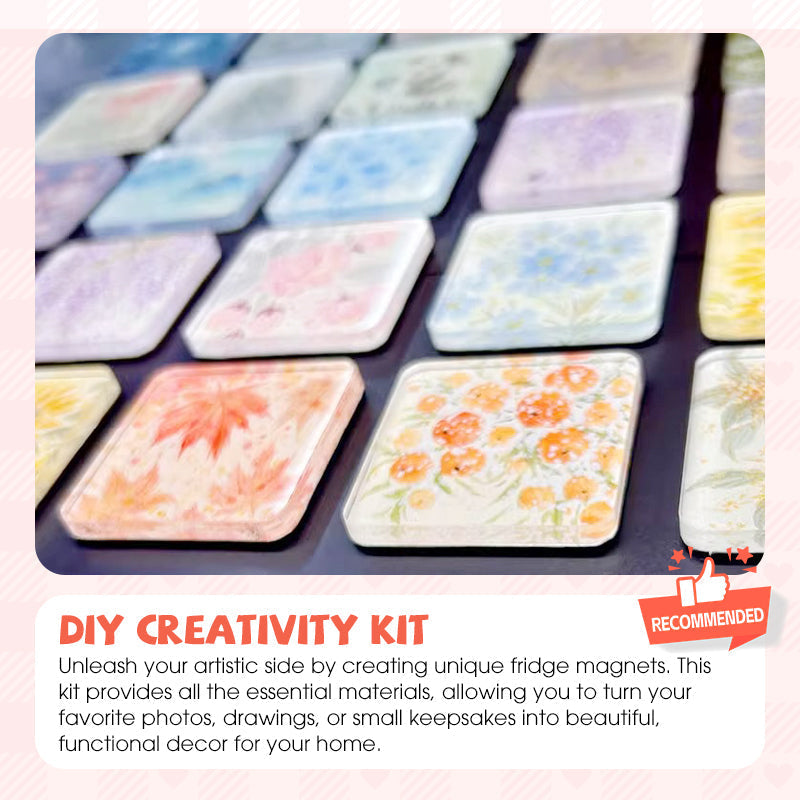 📢📢50 % RABATT !!!⏰Klares Acryl-DIY-Kühlschrankmagnet-Set