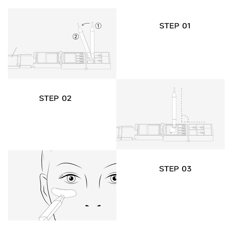 🔥3-in-1-Set: Eyeliner und Stempel für die unteren Wimpern💄