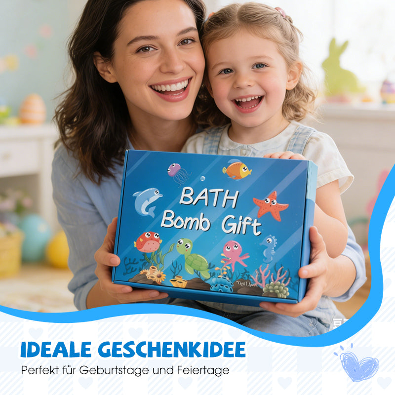 💎 -50% AUF DAS BADEBOMBEN-SET MIT ÜBERRASCHUNG! 💎 12 Meerestier-Spielzeuge, Sanfte Pflege & Duftspaß für Kinder 🛁