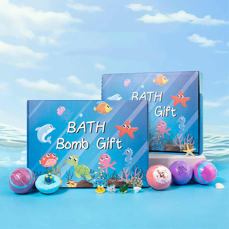 💎 -50% AUF DAS BADEBOMBEN-SET MIT ÜBERRASCHUNG! 💎 12 Meerestier-Spielzeuge, Sanfte Pflege & Duftspaß für Kinder 🛁
