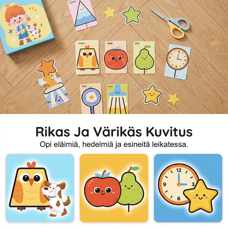 Hauska paperileikkaussetti taaperoille