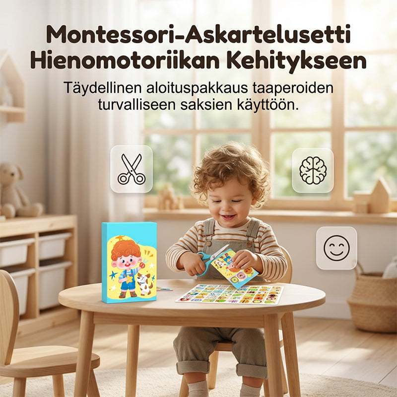Hauska paperileikkaussetti taaperoille