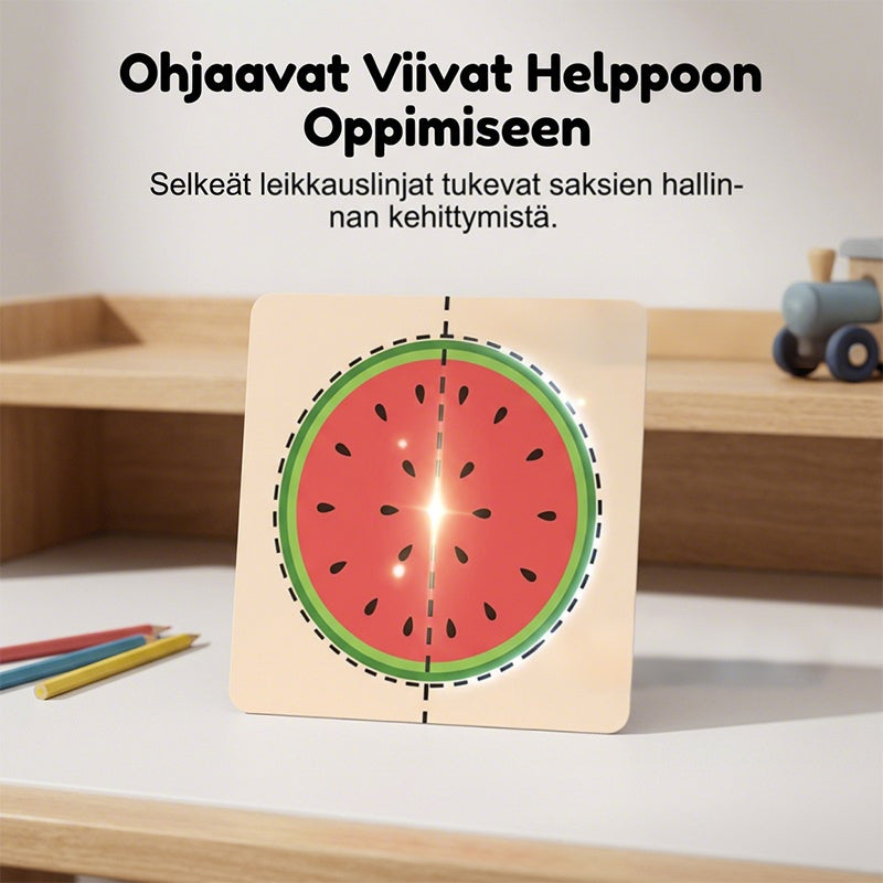 Hauska paperileikkaussetti taaperoille
