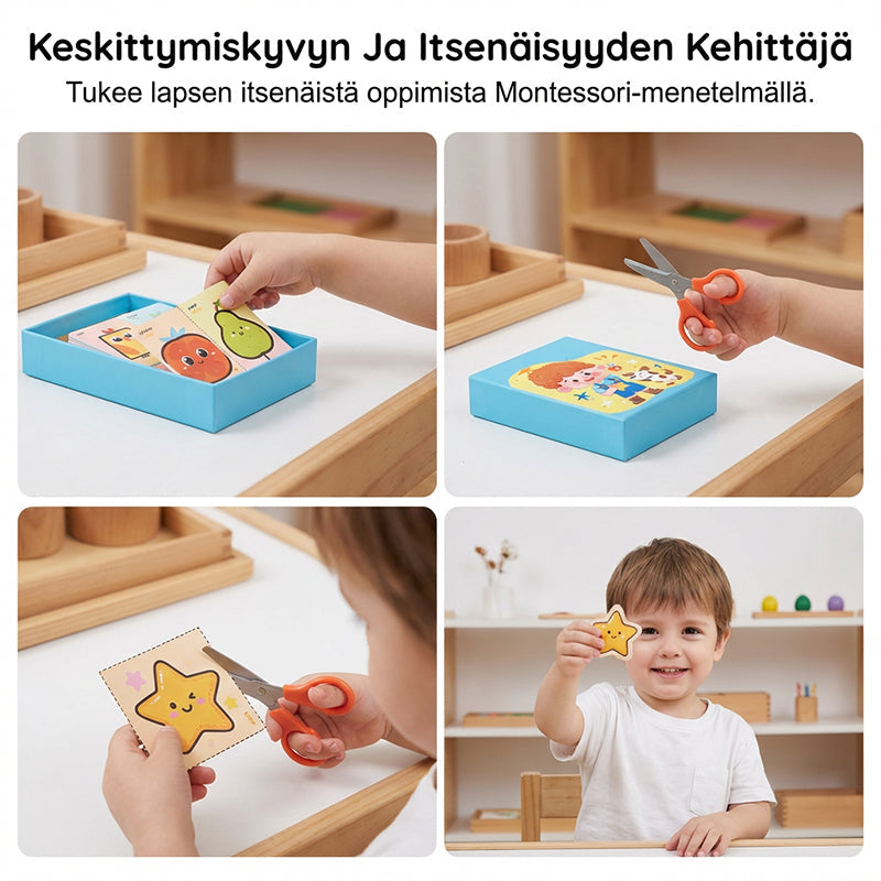 Hauska paperileikkaussetti taaperoille