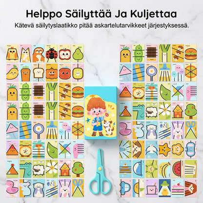 Hauska paperileikkaussetti taaperoille