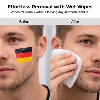 Gesichtsmalstift mit Nationalflagge für Sportfans