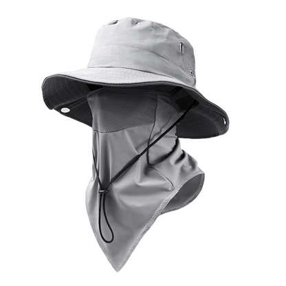 🥳2026 HEISSER VERKAUF🥳🌬️ 50 % RABATT! Atmungsaktive Fischerhut mit abnehmbarer Maske – 2-in-1-Design, Ice-Silk-Material sorgt für angenehme Kühle. Breite Krempe und Nackenschutz für 360°-Sonnenschutz. Verstellbarer Kinnriemen, windabweisend