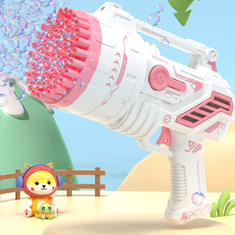 Joyful Fun – Seifenblasenmaschine im Pistolen-Design mit 69 Löchern