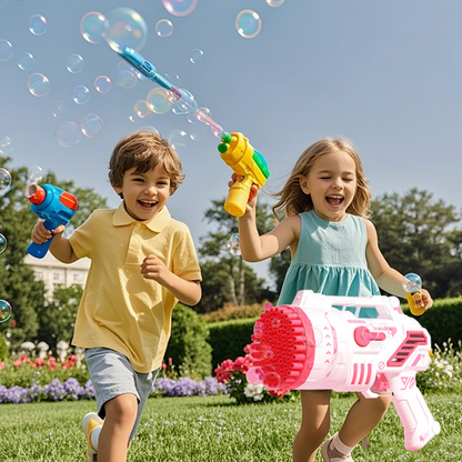 Joyful Fun – Seifenblasenmaschine im Pistolen-Design mit 69 Löchern