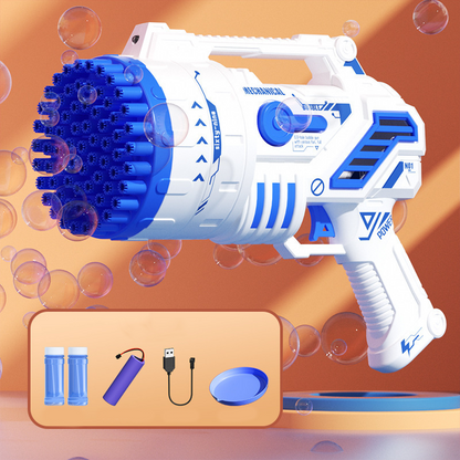 Joyful Fun – Seifenblasenmaschine im Pistolen-Design mit 69 Löchern