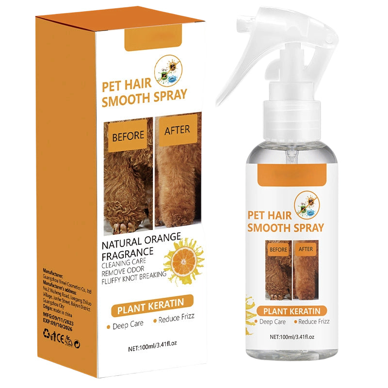 🔥 50% Rabatt am letzten Tag! 🔥 Deodorant- und entwirrender Sprühnebel für Haustiere｜Sprühen, bürsten, kuscheln – frisches, verfilzungsfreies Fell für deinen besten Freund 🐶🐱✨