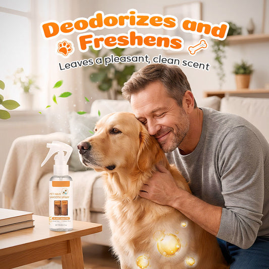 🔥 50% Rabatt am letzten Tag! 🔥 Deodorant- und entwirrender Sprühnebel für Haustiere｜Sprühen, bürsten, kuscheln – frisches, verfilzungsfreies Fell für deinen besten Freund 🐶🐱✨