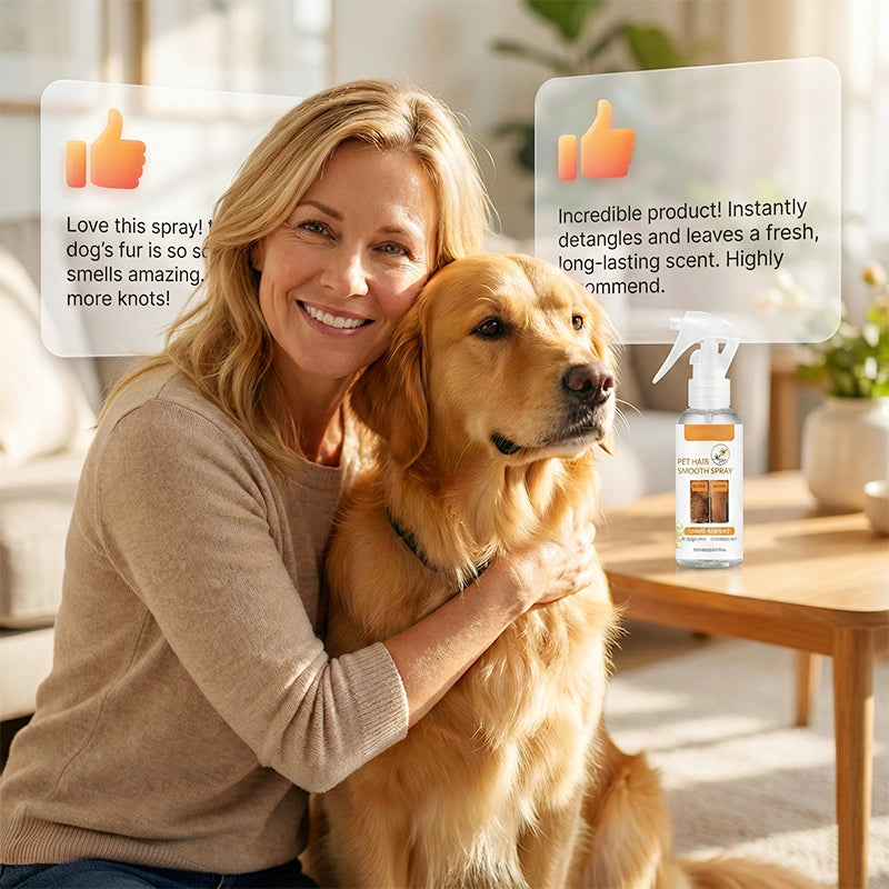 🔥 50% Rabatt am letzten Tag! 🔥 Deodorant- und entwirrender Sprühnebel für Haustiere｜Sprühen, bürsten, kuscheln – frisches, verfilzungsfreies Fell für deinen besten Freund 🐶🐱✨