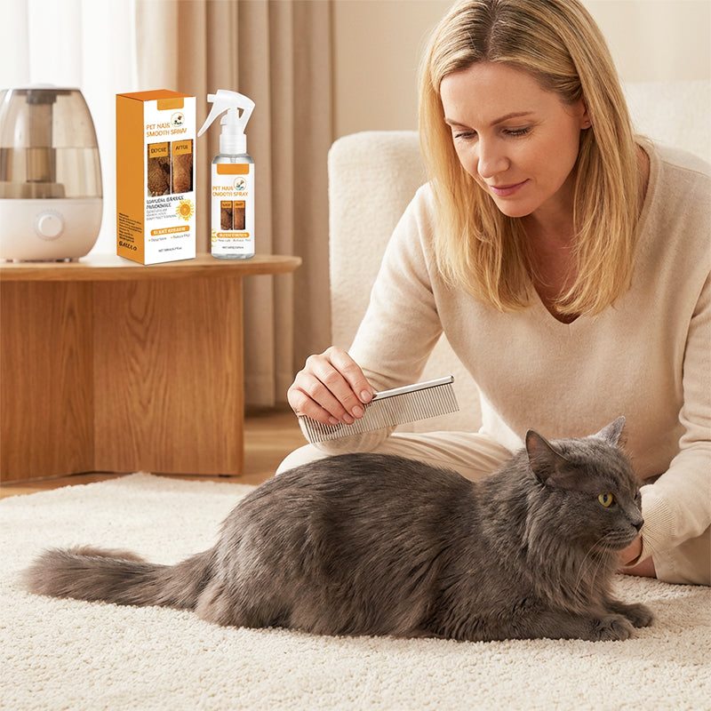 🔥 50% Rabatt am letzten Tag! 🔥 Deodorant- und entwirrender Sprühnebel für Haustiere｜Sprühen, bürsten, kuscheln – frisches, verfilzungsfreies Fell für deinen besten Freund 🐶🐱✨