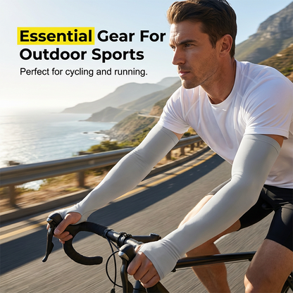 🧤 50% RABATT! ❄️ Herren Kühlende Hochelastische Armärmel – UV-Schutz, Feuchtigkeitsableitend & Ideal Für Laufen, Radfahren & Outdoor-Sport 🏃‍♂️