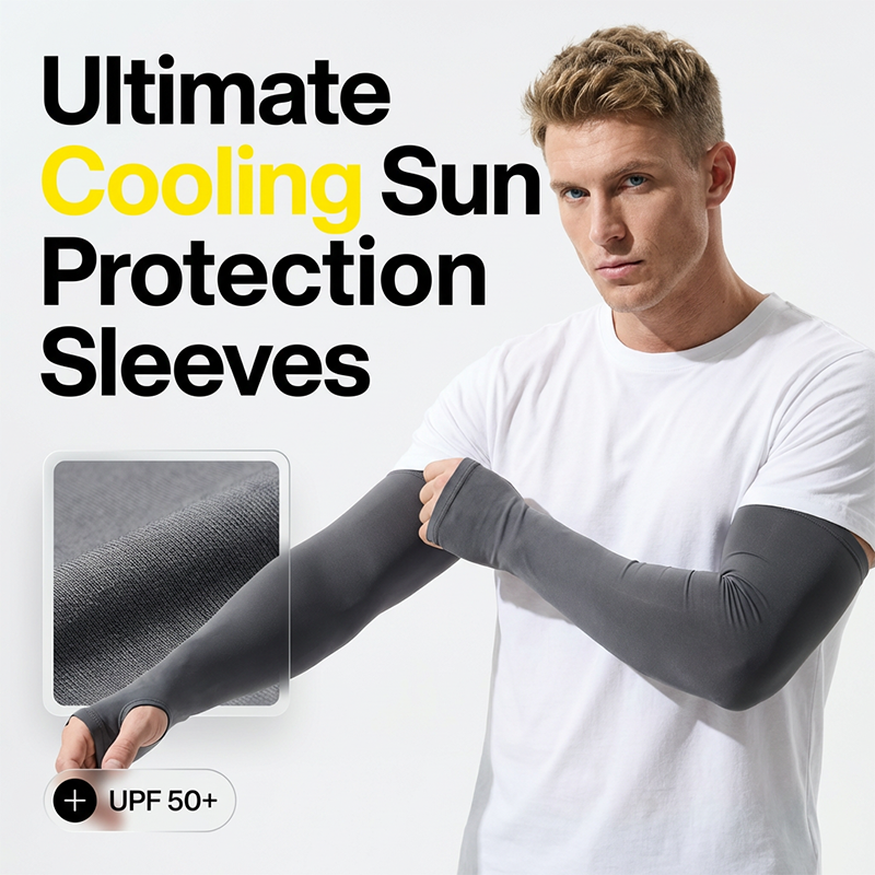 🧤 50% RABATT! ❄️ Herren Kühlende Hochelastische Armärmel – UV-Schutz, Feuchtigkeitsableitend & Ideal Für Laufen, Radfahren & Outdoor-Sport 🏃‍♂️