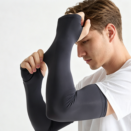 🧤 50% RABATT! ❄️ Herren Kühlende Hochelastische Armärmel – UV-Schutz, Feuchtigkeitsableitend & Ideal Für Laufen, Radfahren & Outdoor-Sport 🏃‍♂️